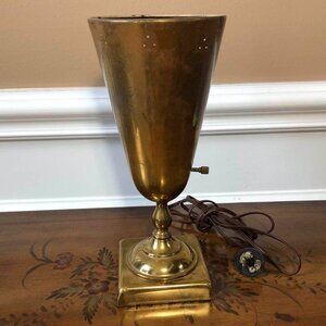 MCM brass torchiere desk lamp
